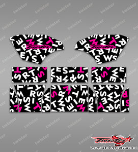 TR-TCW-MT1 Team C Wing Optical White Pattern Wrap ( Type MT1 )4 Colors