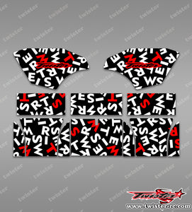 TR-TCW-MT1 Team C Wing Optical White Pattern Wrap ( Type MT1 )4 Colors