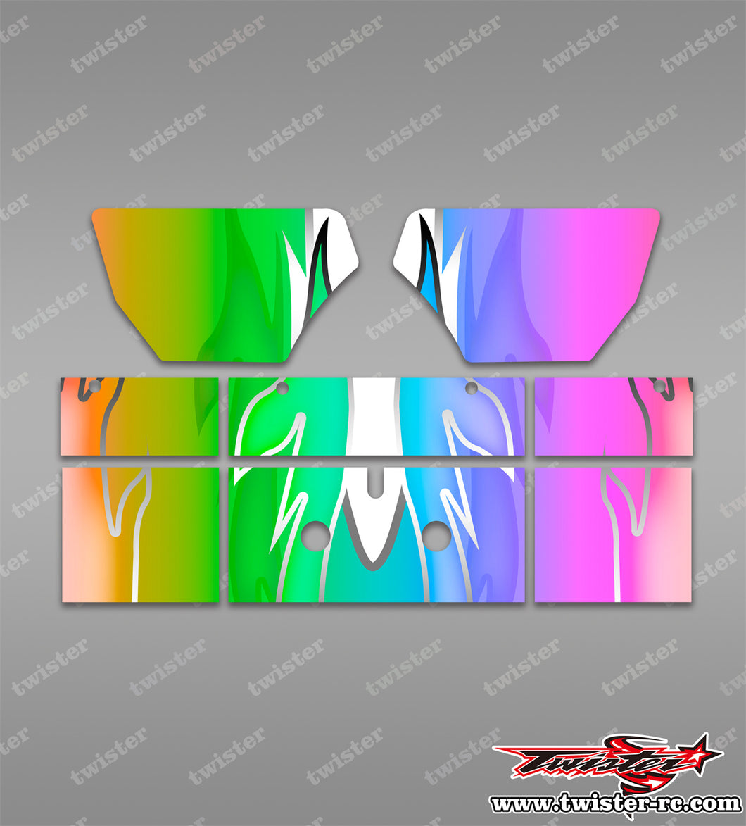 TR-TLRW-MA11 TLR Wing Metallic/Optical White Pattern Wrap ( Type A11 )  4 Colors