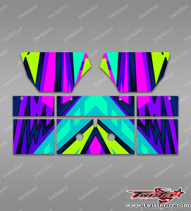 TR-TLRW-MA19 TLR Wing Metallic/Optical White Pattern Radio Wrap ( Type A19 ) 4 Colors