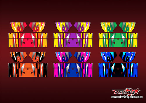 TR-TLRW-MA1  TLR Wing Metallic/Optical White Pattern Wrap ( Type A1 ) 6 colors