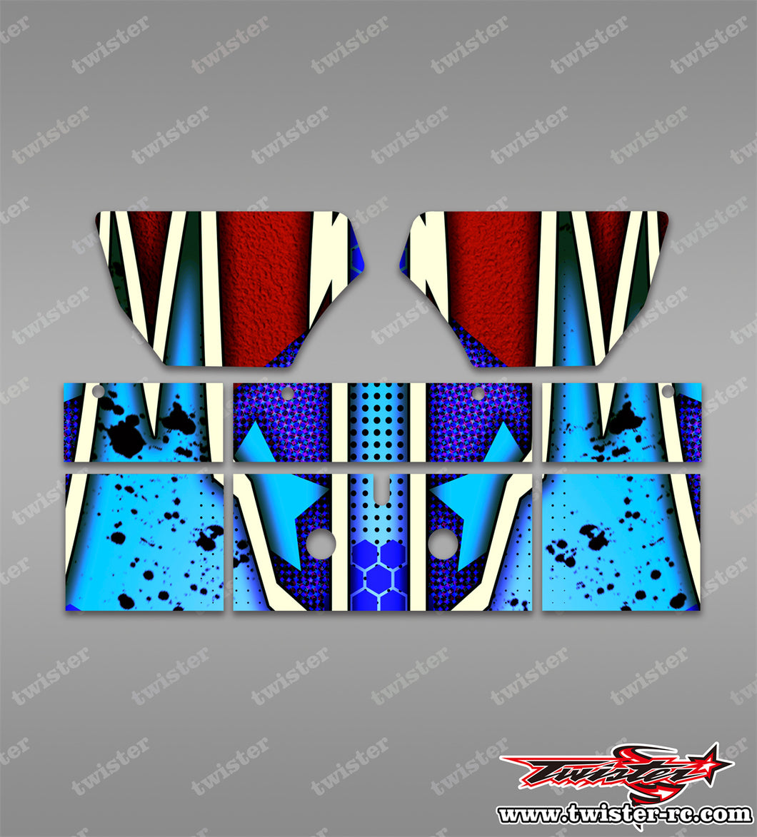 TR-TLRW-MA9 TLR Wing Metallic/Optical White Pattern Wrap ( Type A9 )4 colors