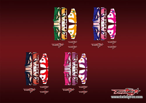 TR-TW-MA13 T-WORK'S Airflow Buggy Wing Metallic/Optical White Pattern Wrap ( Type A13 ) 4 colors