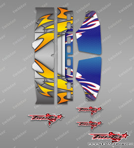 TR-TW-MA14 T-Works Wing Metallic/Optical White Pattern Wrap ( Type A14 )4 Colors