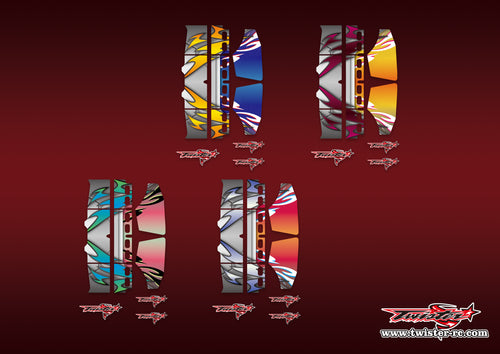 TR-TW-MA14 T-Works Wing Metallic/Optical White Pattern Wrap ( Type A14 )4 Colors