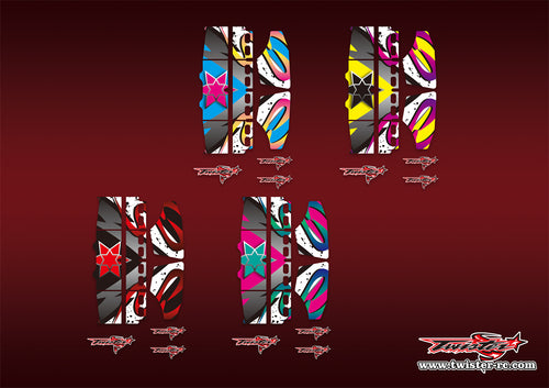 TR-TW-MA16 T-Works Wing Metallic/Optical White Pattern Wrap ( Type A16)4 Colors