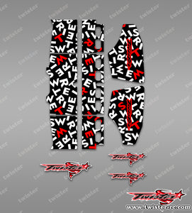 TR-TW-MT1 T-WORK'S Airflow Buggy Wing Optical White Pattern Wrap ( Type MT1 )4 Colors