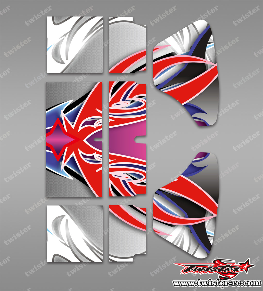 TR-VPW-MA12 VP Wing Metallic/Optical White Pattern Wrap ( Type A12 )4 ...