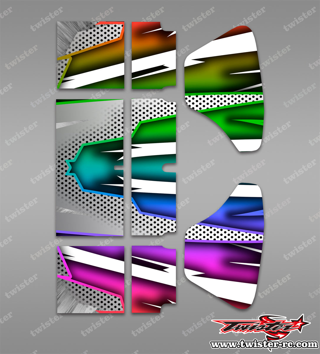 TR-VPW-MA8 VP Wing Metallic/Optical White Pattern Wrap ( Type A8 ) 4co ...