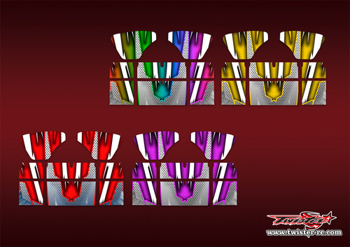 TR-VPW-MA8 VP Wing Metallic/Optical White Pattern Wrap ( Type A8 ) 4colors
