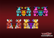 TR-X8W-MA20  Xray XB8 Wing Metallochrome/Optical white Wave Pattern Wrap ( Type A20 ) 4 colors