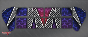 TR-X8W-MA3 Xray XB8 Wing Metallic/Optical White Pattern Wrap ( Type A3 ) 6 colors