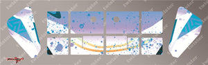 TR-X8W-MA6 Xray XB8 Wing Metallic/Optical White Pattern Wrap( Type A6 )4 Colors