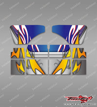 TR-XB823W-MA14  Xray XB8 2023 Wing Metallic/Optical White Pattern Wrap ( Type A14 )4 Colors