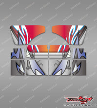 TR-XB823W-MA14  Xray XB8 2023 Wing Metallic/Optical White Pattern Wrap ( Type A14 )4 Colors