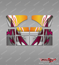 TR-XB823W-MA14  Xray XB8 2023 Wing Metallic/Optical White Pattern Wrap ( Type A14 )4 Colors
