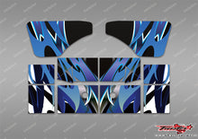 TR-XB8W-MA2 Xray XB8 2022 Wing Metallic/Optical White Pattern Wrap ( Type A2 ) 4 colors