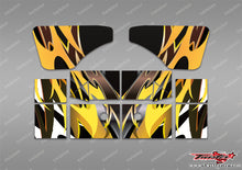 TR-XB8W-MA2 Xray XB8 2022 Wing Metallic/Optical White Pattern Wrap ( Type A2 ) 4 colors