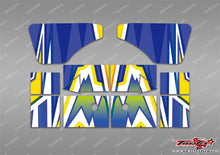 TR-XB8W-MA4 Xray XB8 2022 Wing Metallic/Optical White Pattern Wrap ( Type A4 ) 4 color